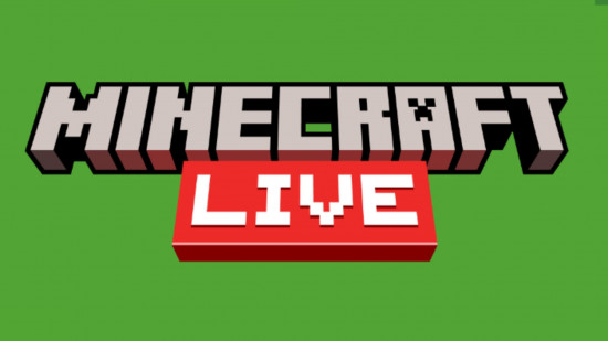 The words 'Minecraft Live' on a bright green background.
