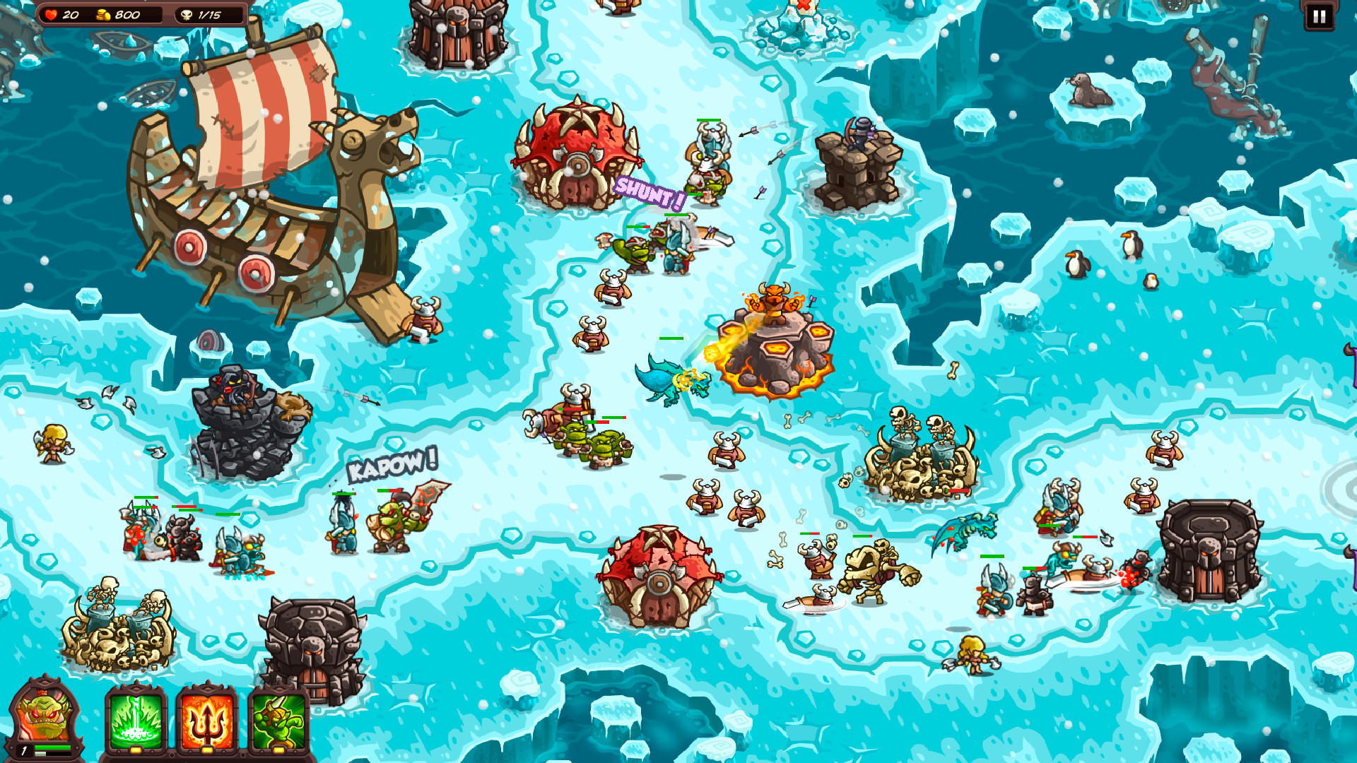 tower defense games kingdom rush vengeance Best tower defense games: a bunch of monsters and vikings fighting in the arctic in Kingdom Rush Vengeance.
